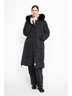 ASSUILI Płaszcz pikowany w kolorze czarnym rozmiar: 40