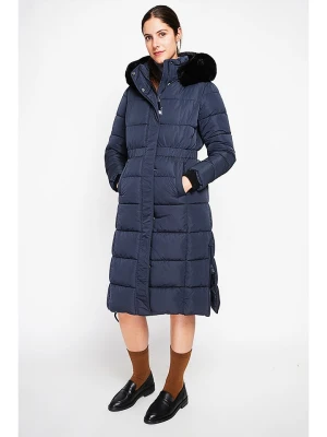 ASSUILI Płaszcz pikowany w kolorze granatowym rozmiar: 40