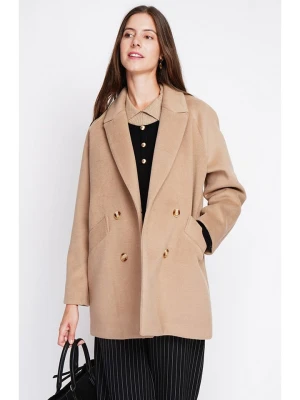 ASSUILI Płaszcz przejściowy w kolorze beżowym rozmiar: 40