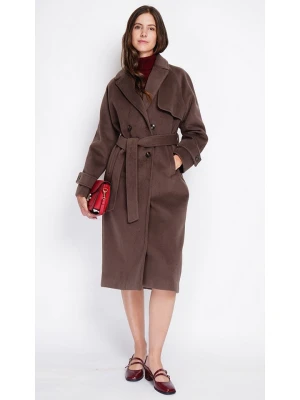 ASSUILI Płaszcz przejściowy w kolorze brązowym rozmiar: 36