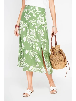ASSUILI Spódnica w kolorze biało-jasnozielonym rozmiar: 36