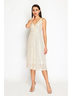 ASSUILI Sukienka w kolorze beżowym rozmiar: 36
