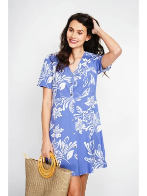 ASSUILI Sukienka w kolorze biało-błękitnym rozmiar: 40