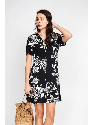 ASSUILI Sukienka w kolorze biało-czarnym rozmiar: 42