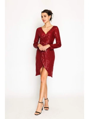 ASSUILI Sukienka w kolorze bordowym rozmiar: 40