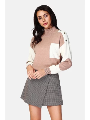 ASSUILI Sweter w kolorze beżowo-białym rozmiar: 40