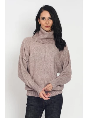 ASSUILI Sweter w kolorze beżowym rozmiar: 42