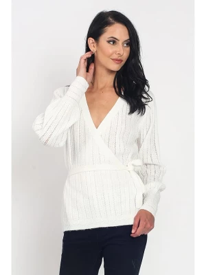 ASSUILI Sweter w kolorze białym rozmiar: 38