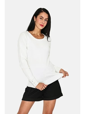 ASSUILI Sweter w kolorze białym rozmiar: 36