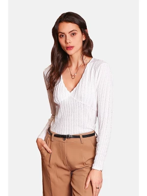 ASSUILI Sweter w kolorze białym rozmiar: 42