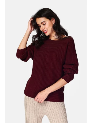 ASSUILI Sweter w kolorze bordowym rozmiar: 36