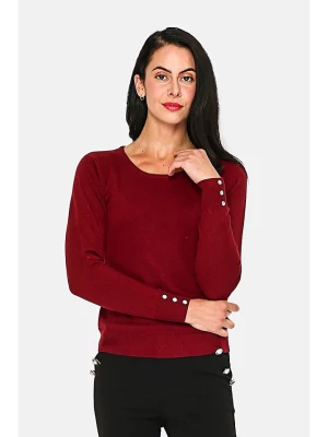ASSUILI Sweter w kolorze bordowym rozmiar: 42