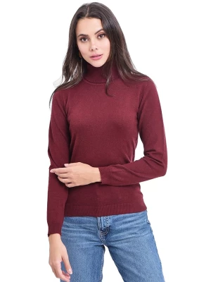 ASSUILI Sweter w kolorze bordowym rozmiar: 42