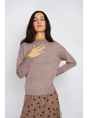 ASSUILI Sweter w kolorze brązowym rozmiar: 34