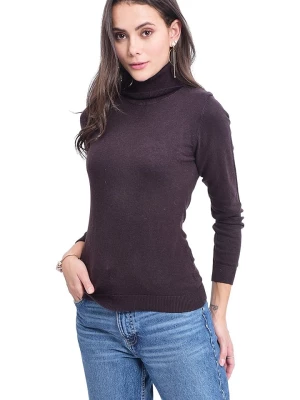 ASSUILI Sweter w kolorze ciemnobrązowym rozmiar: 40