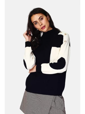 ASSUILI Sweter w kolorze czarno-białym rozmiar: 38