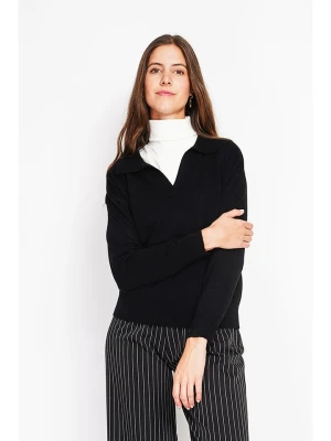 ASSUILI Sweter w kolorze czarnym rozmiar: 38