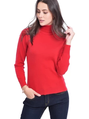 ASSUILI Sweter w kolorze czerwonym rozmiar: 38