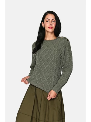 ASSUILI Sweter w kolorze khaki rozmiar: 38