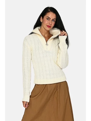 ASSUILI Sweter w kolorze kremowym rozmiar: 42