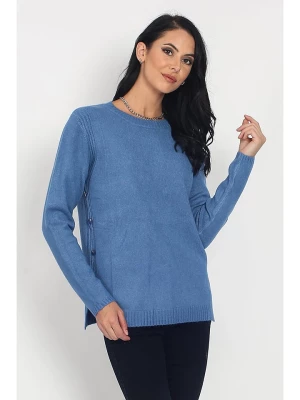 ASSUILI Sweter w kolorze niebieskim rozmiar: 34