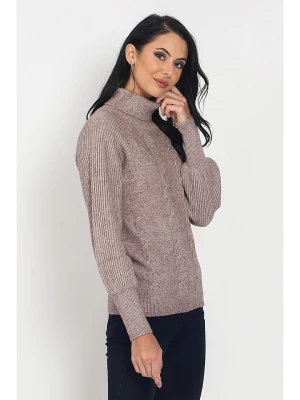 ASSUILI Sweter w kolorze szarobrązowym rozmiar: 38