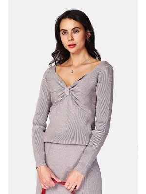 ASSUILI Sweter w kolorze szarobrązowym rozmiar: 40