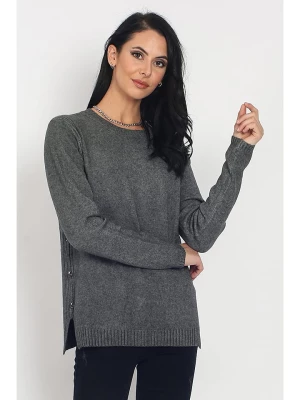 ASSUILI Sweter w kolorze szarym rozmiar: 38