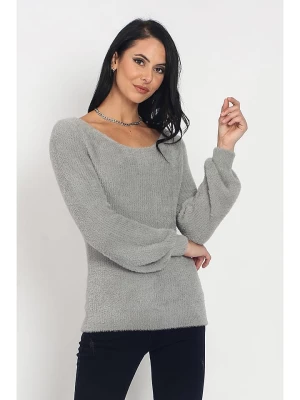 ASSUILI Sweter w kolorze szarym rozmiar: 40