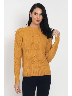 ASSUILI Sweter w kolorze żółtym rozmiar: 40