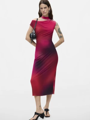 Asymetryczna drapowana sukienka Desigual