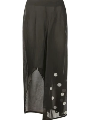 Asymetryczna Spódnica w Groszki Yohji Yamamoto