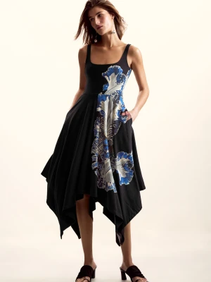 Asymetryczna sukienka na ramiączkach Desigual