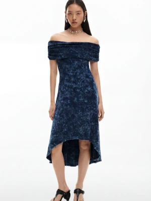 Asymetryczna sukienka tie-dye Desigual