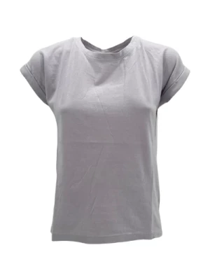 Asymetryczna T-shirt z Zaokrąglonym Dolem dla Kobiet BomBoogie