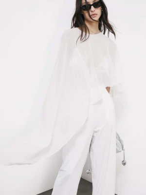 Asymetryczne drapowane okrycie na ramiona PATRIZIA PEPE