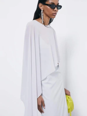 Asymetryczne drapowane okrycie na ramiona PATRIZIA PEPE