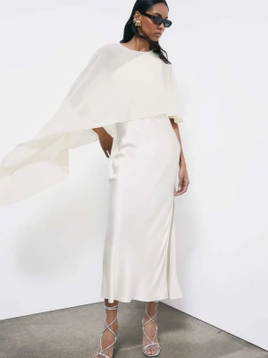 Asymetryczne drapowane okrycie na ramiona PATRIZIA PEPE