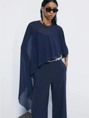 Asymetryczne drapowane okrycie na ramiona PATRIZIA PEPE