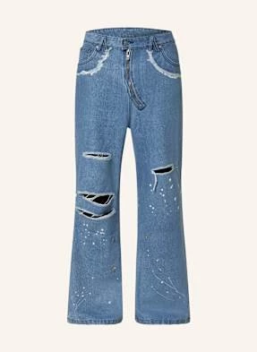 Atelier D’Roupa Jeansy W Stylu Destroyed Regular Fit blau