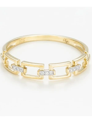 ATELIER DU DIAMANT Złoty pierścionek "Maillage" z diamentami rozmiar: 52