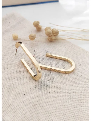 atelier MIU Pozłacane kolczyki-półkreole rozmiar: onesize