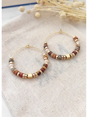 atelier MIU Pozłacane kolczyki z waryscytami rozmiar: onesize