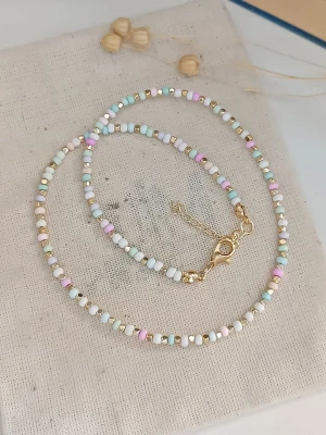 atelier MIU Pozłacany naszyjnik z elementami ozdobnymi - dł. 42 cm rozmiar: onesize