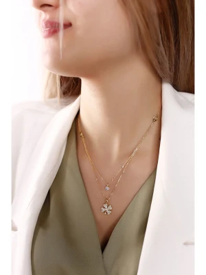 atelier MIU Pozłacany naszyjnik z zawieszką - dł. 45 cm rozmiar: onesize