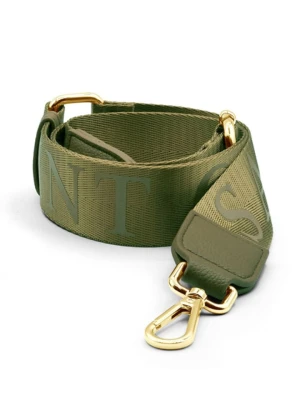 ATELIERS SAINT GERMAIN Pasek w kolorze khaki do torebki - dł. 137 cm rozmiar: onesize