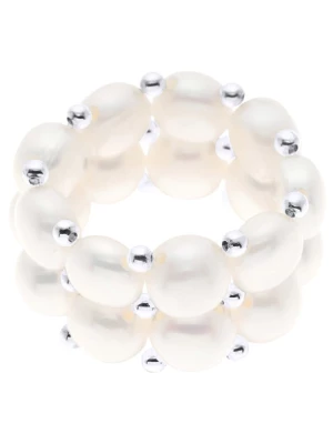 ATELIERS SAINT GERMAIN Pierścionek perłowy w kolorze białym rozmiar: onesize