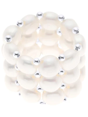 ATELIERS SAINT GERMAIN Pierścionek perłowy w kolorze białym rozmiar: onesize