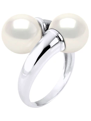 ATELIERS SAINT GERMAIN Srebrny pierścionek z perłami rozmiar: 54