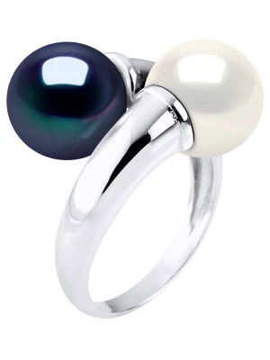 ATELIERS SAINT GERMAIN Srebrny pierścionek z perłami rozmiar: 56